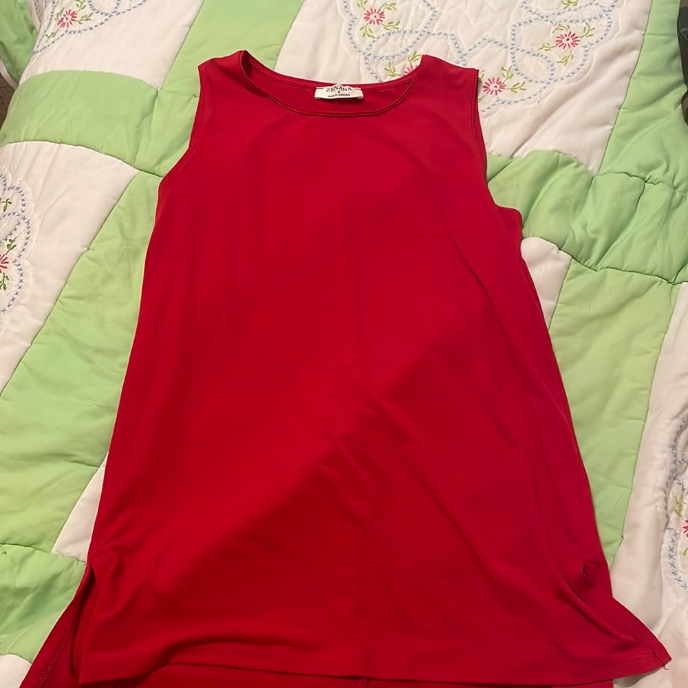 Red dressy blouse